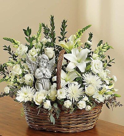 Heavenly Angel&amp;trade; All White Basket